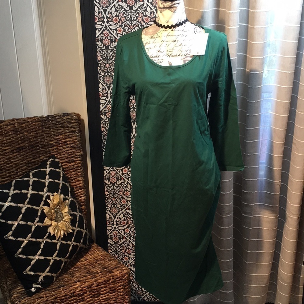Isabel cotton spandex stretch maternity dress